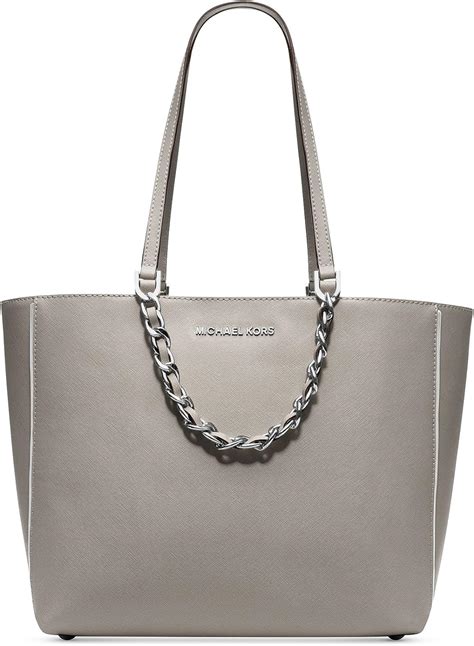 michael kors large hamilton specchio tote pearl grey|Michael Kors Hamilton Tote Gray Bags & Handbags for Women.